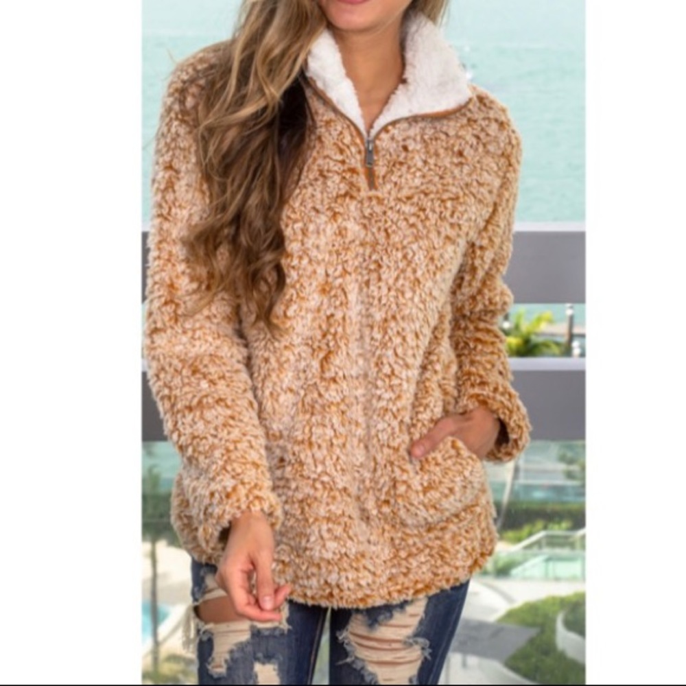 ✨LAST ONE✨Sherpa soft zip pull over - Picture 2 of 8